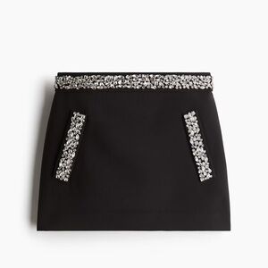 H&M Edition Mini Skirt with Rhinestones